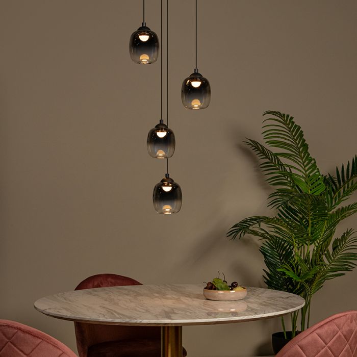 Szara lampa wisząca nowoczesna, Tamino, 5,2W, 3000K LED