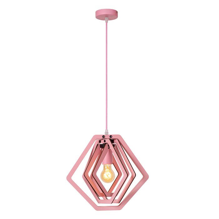Różowa lampa wisząca dla dzieci nowoczesna, Mauro