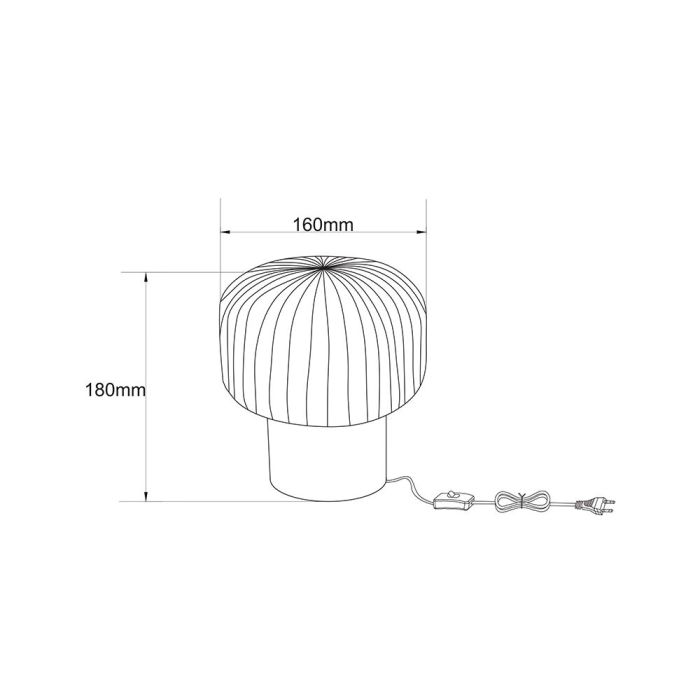 Złota lampa stołowa retro, Jany, z przełącznik