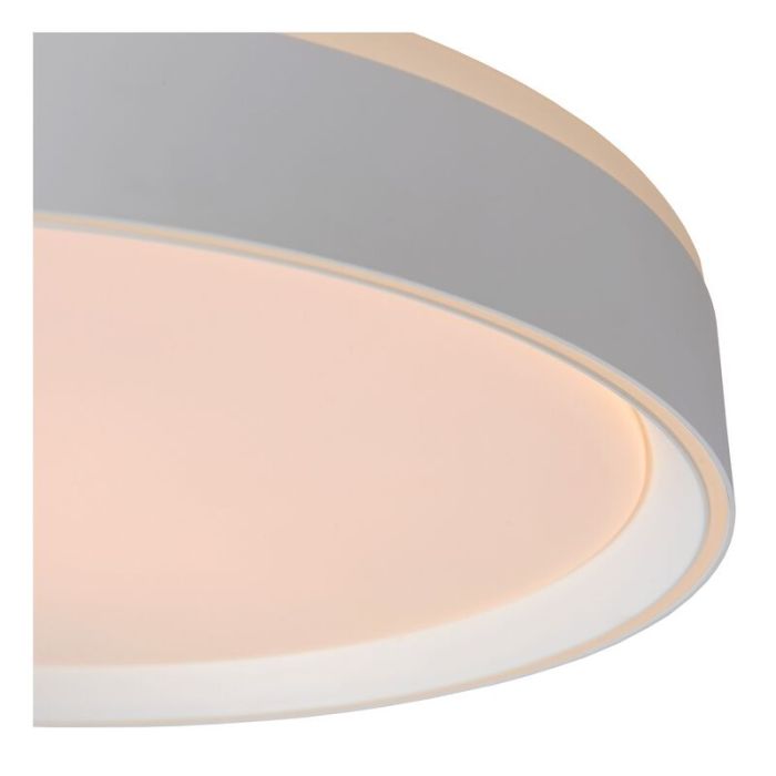 Biały plafon sufitowy nowoczesny, Nuria, 24W, 2700K LED