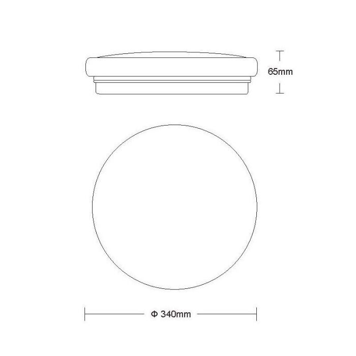 Biały plafon sufitowy nowoczesny, Otis, 26W, 3000K LED