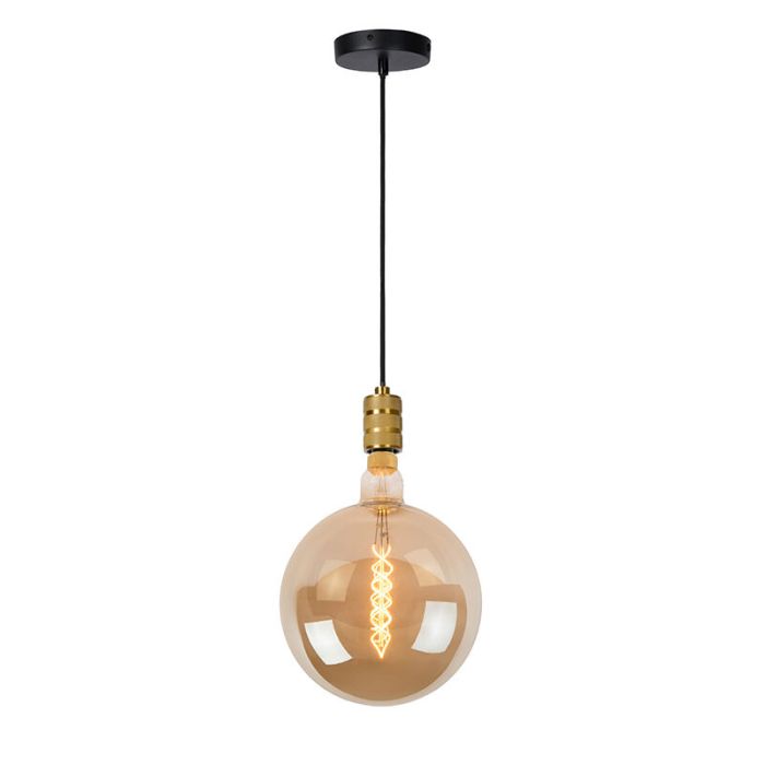 Złota lampa wisząca nad stół do jadalni klasyczna, Jova