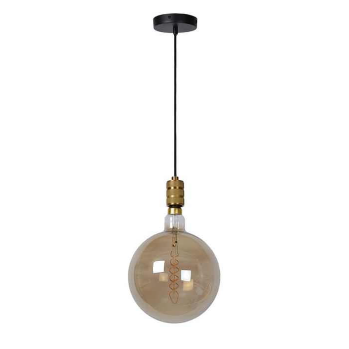 Złota lampa wisząca nad stół do jadalni klasyczna, Jova