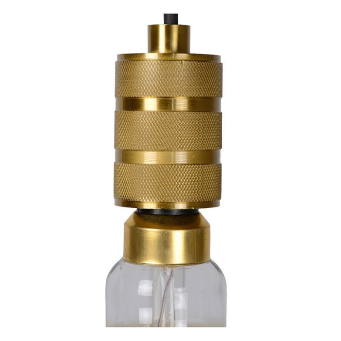 Złota lampa wisząca nad stół do jadalni klasyczna, Jova
