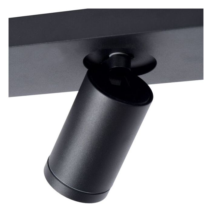 Czarny spot sufitowy nowoczesny, Taylor, IP44