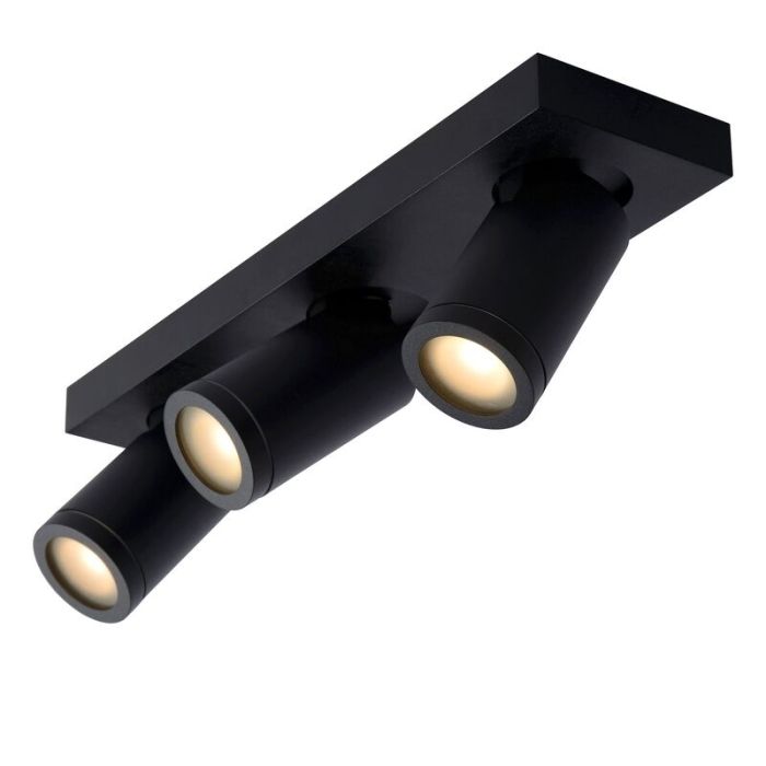 Czarny spot sufitowy nowoczesny, Taylor, IP44