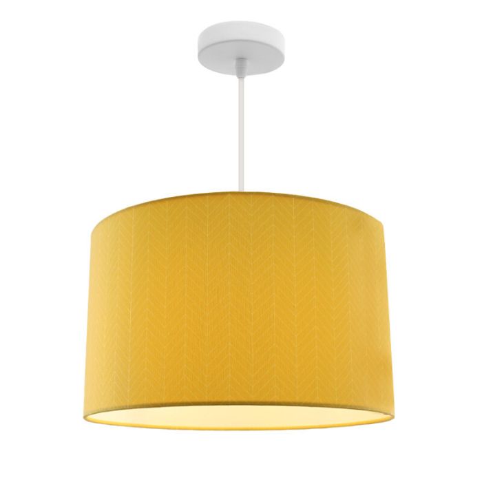 Nowoczesna lampa wisząca dla dzieci żółta, Lines