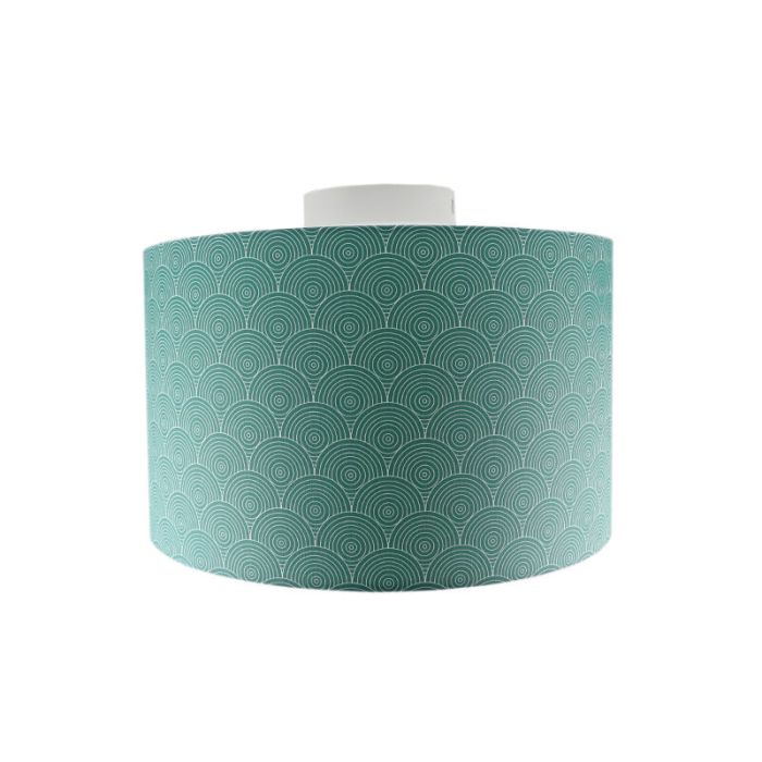 Nowoczesna lampa sufitowa dla dzieci zielona, Rounds