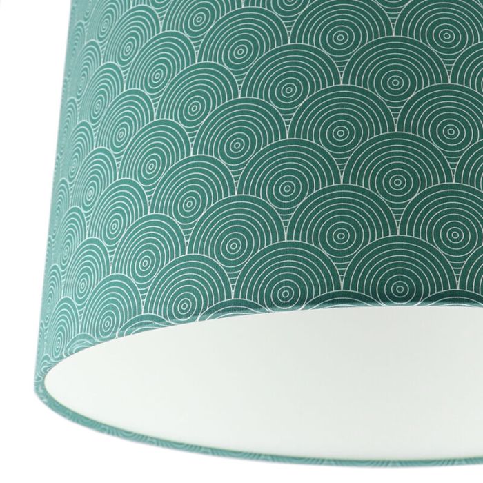 Nowoczesna lampa sufitowa dla dzieci zielona, Rounds