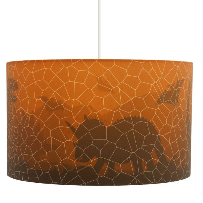 Nowoczesna lampa wisząca dla dzieci pomarańczowa, Dino