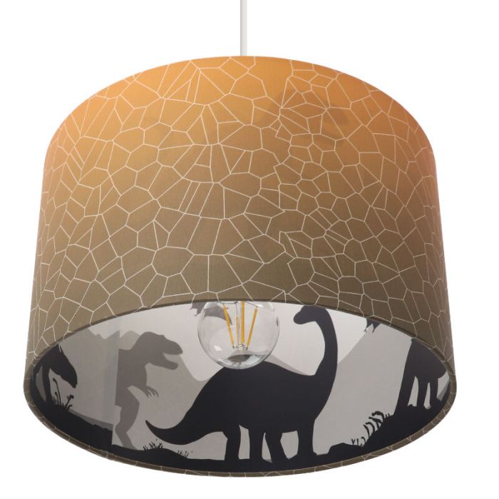 Nowoczesna lampa wisząca dla dzieci pomarańczowa, Dino