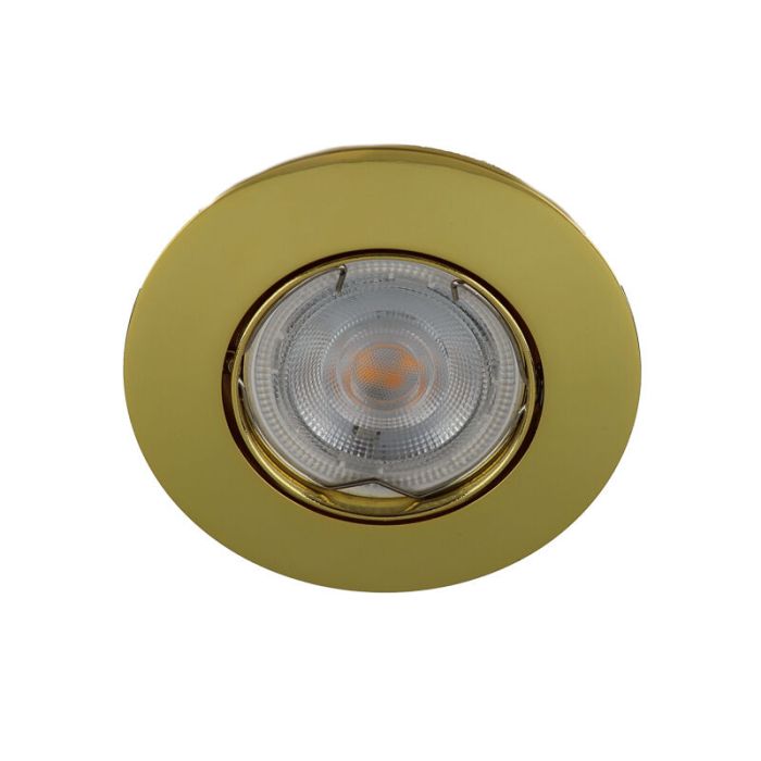 Aluminiowa nowoczesna mini oprawa podtynkowa złota, Lenx