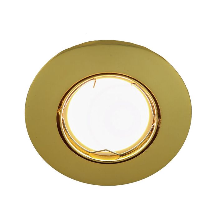 Aluminiowa nowoczesna mini oprawa podtynkowa złota, Lenx