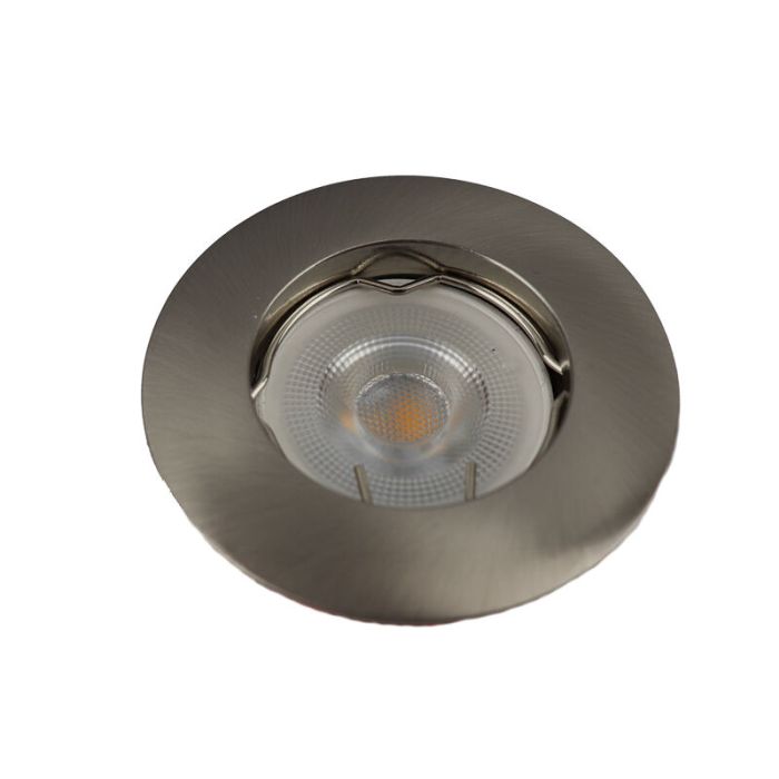 Aluminiowa nowoczesna mini oprawa podtynkowa srebrna, Rosi