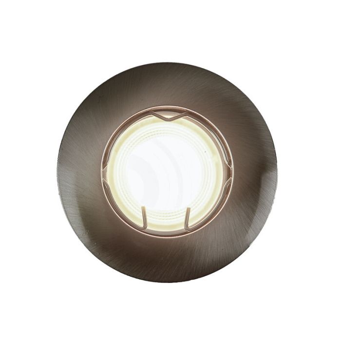 Aluminiowa nowoczesna mini oprawa podtynkowa srebrna, Rosi
