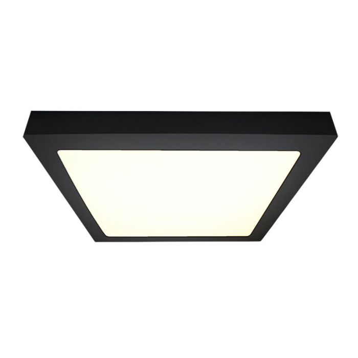 Aluminiowy plafon sufitowy czarny, Rolo, 18W, 4000K LED