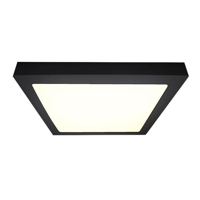 Aluminiowy plafon sufitowy czarny, Rolo, 24W, 4000K LED
