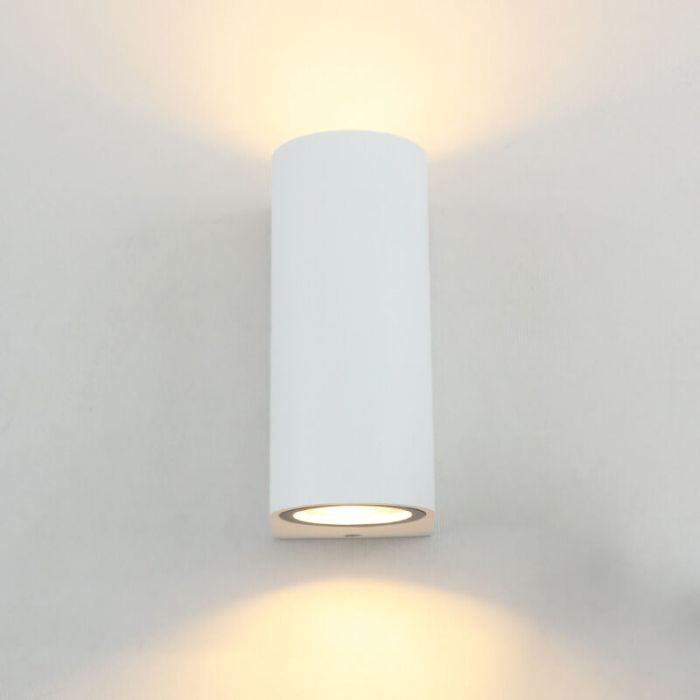 Aluminiowa lampa zewnętrzna biała, Corina, IP44