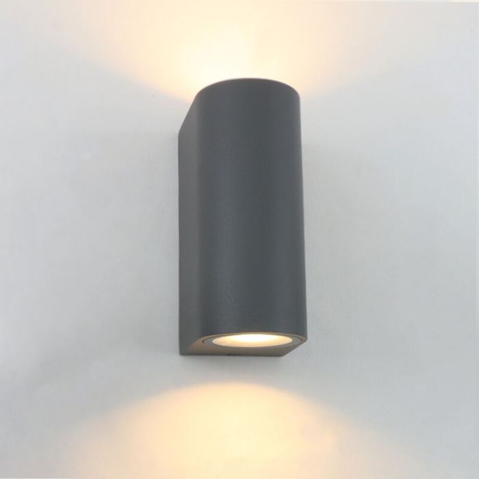 Aluminiowa lampa zewnętrzna antracytowa, Corina, IP44