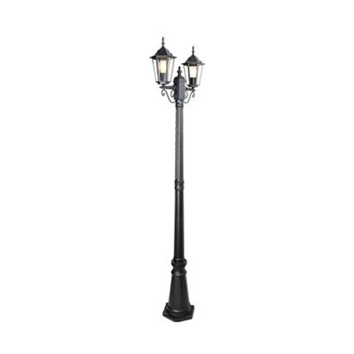 Czarna lampa zewnętrzna klasyczna, Tymo, IP44