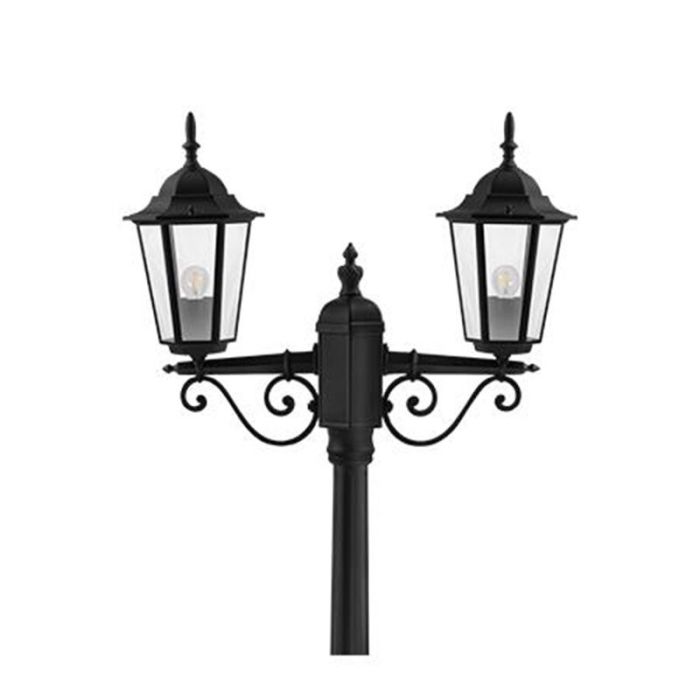 Czarna lampa zewnętrzna klasyczna, Tymo, IP44