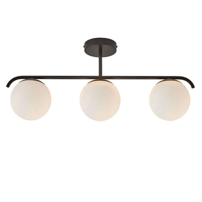 Czarna lampa sufitowa design, Grant