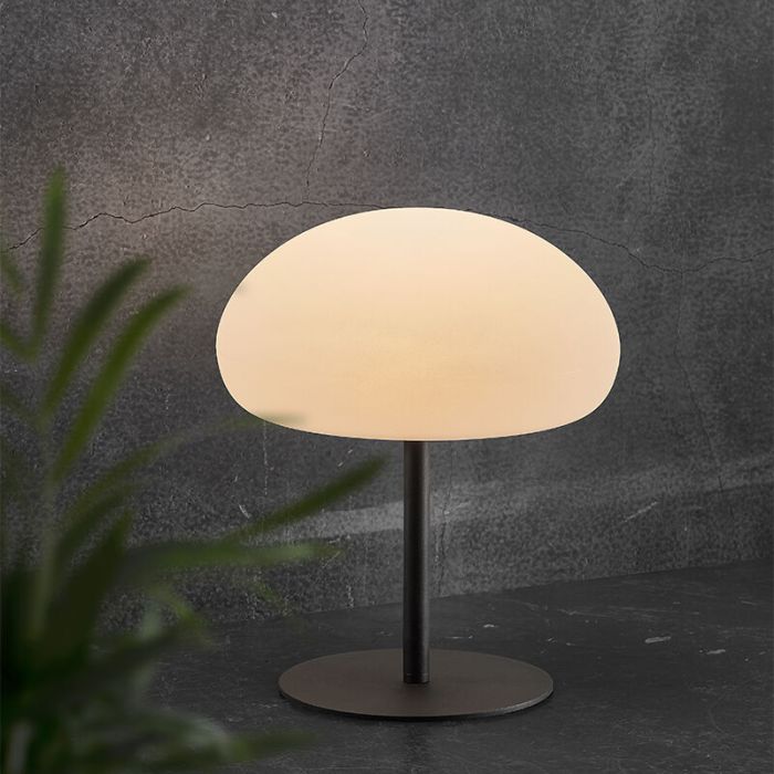Biala lampa stolowa ogrodowa nowoczesna, Sponge, 6,8W, 2700K LED, IP65, sciemniana w 3 krokach