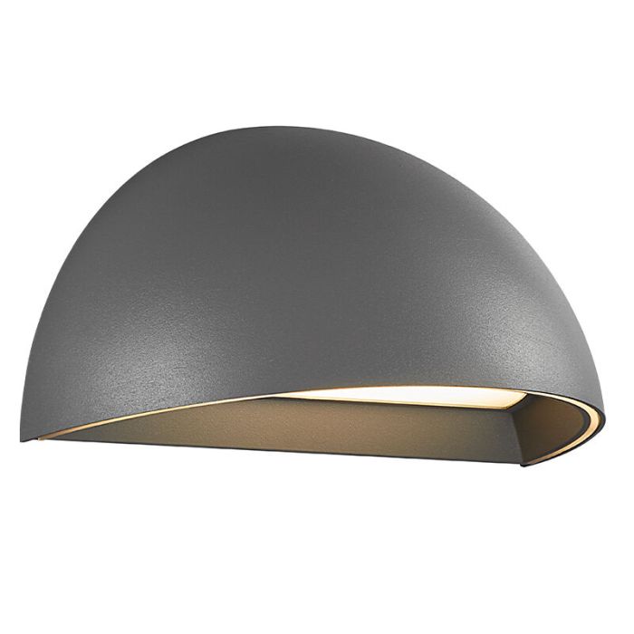 Szara inteligentna lampa ogrodowa nowoczesna, Arcus Smart, 9,5W, 2700K LED, IP54