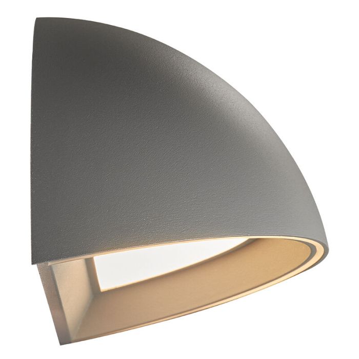 Szara inteligentna lampa ogrodowa nowoczesna, Arcus Smart, 9,5W, 2700K LED, IP54