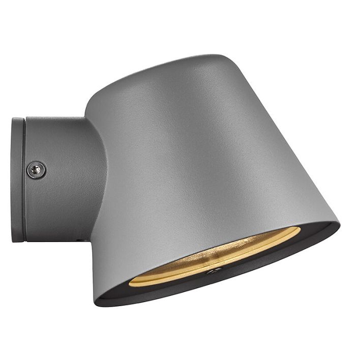 Szara lampa zewnetrzna nowoczesna, Aleria, IP44
