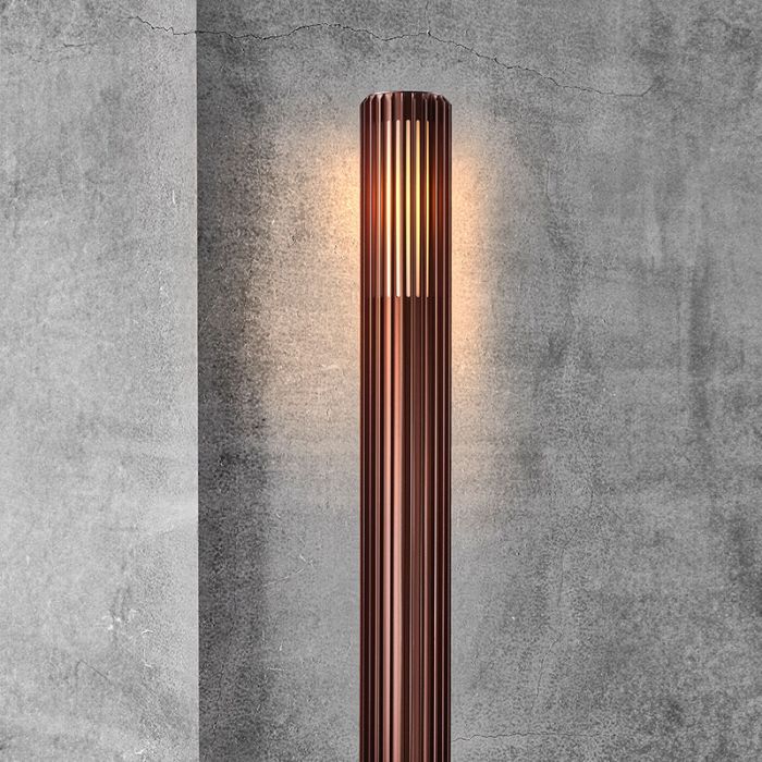 Brazowa lampa zewnetrzna design, Aludra, IP54