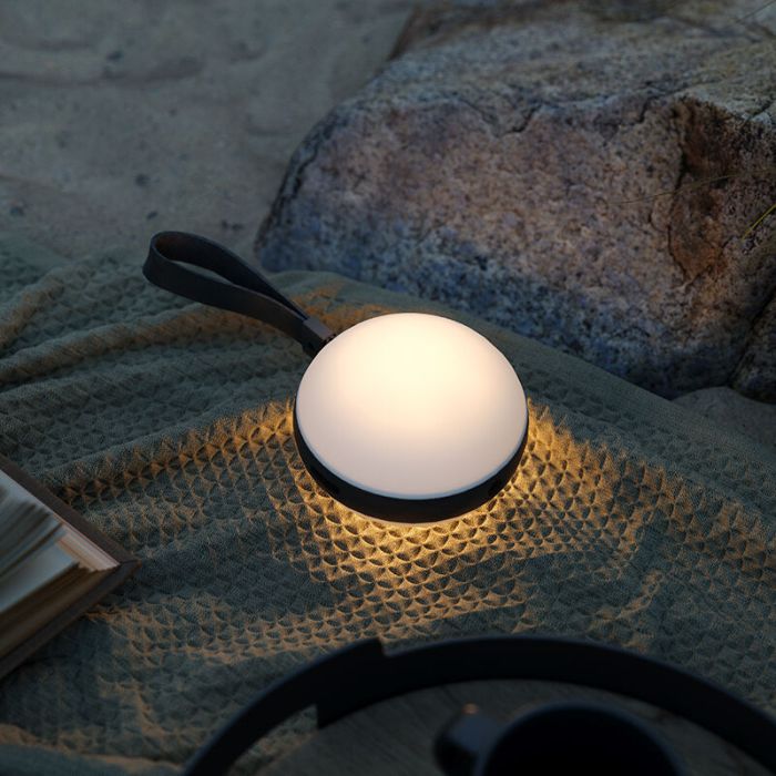 Biala lampa zewnetrzna design, Bring, 1W, 2700K LED, IP44, sciemniana w 3 krokach