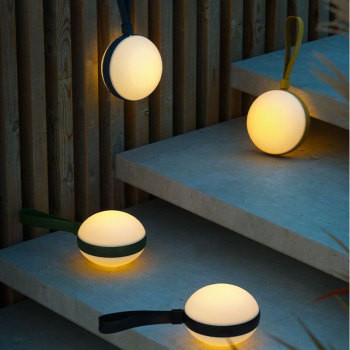 Biala lampa zewnetrzna design, Bring, 1W, 2700K LED, IP44, sciemniana w 3 krokach