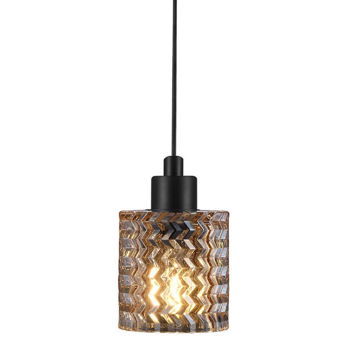 Bursztynowa lampa wiszaca retro, Hollywood