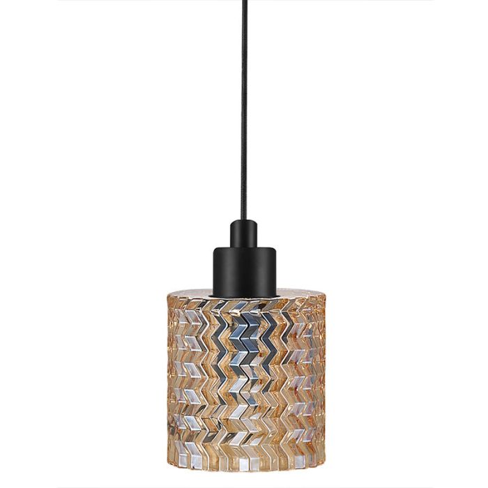 Bursztynowa lampa wiszaca retro, Hollywood