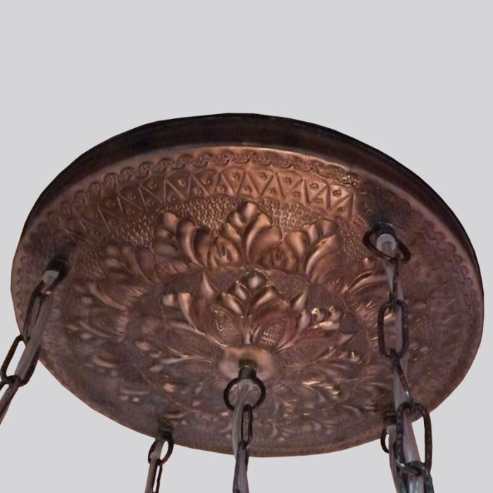 Mozaikowa orientalna lampa wisząca przezroczysta, Amir