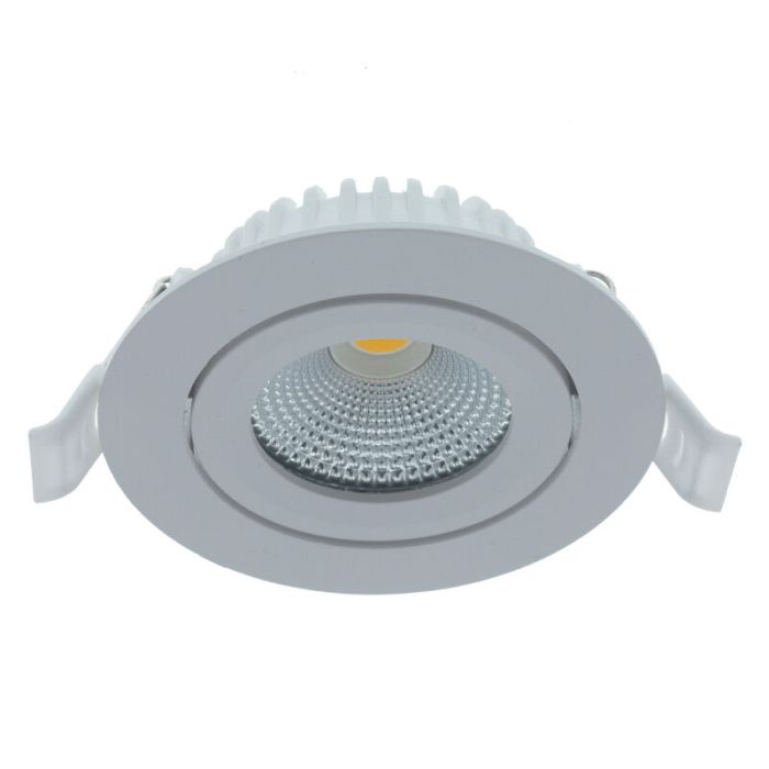 Biała oprawa sufitowa wpuszczana aluminiowa, Wimke, 5W, 2700K LED, IP44