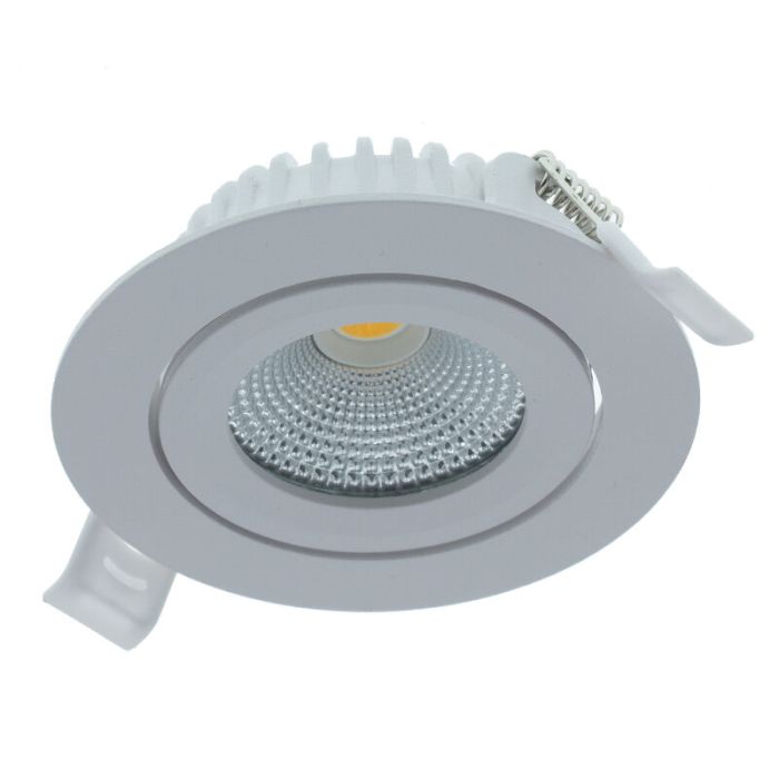 Biała oprawa sufitowa wpuszczana aluminiowa, Wimke, 5W, 2700K LED, IP44