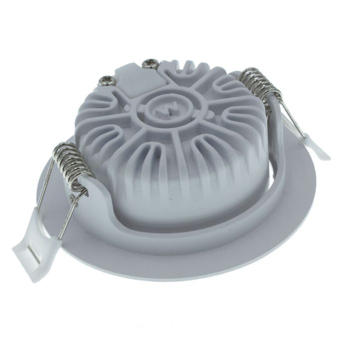 Biała oprawa sufitowa wpuszczana aluminiowa, Wimke, 5W, 2700K LED, IP44