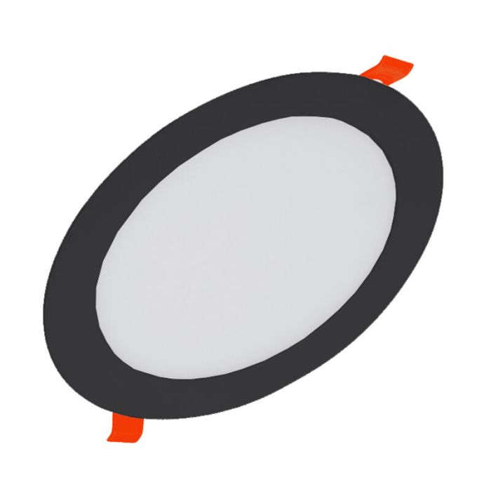 Czarny downlight aluminiowy, Umbriel, 3W, 3000K LED, IP44
