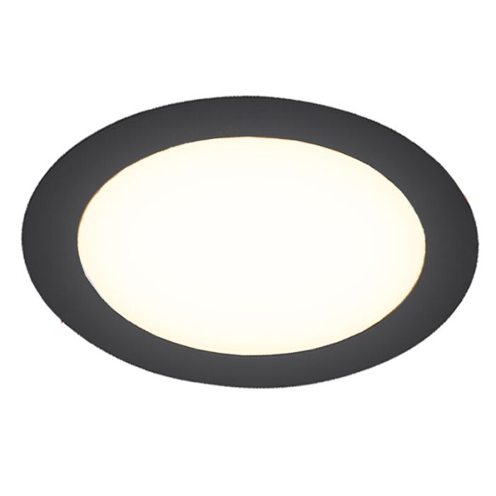 Czarny downlight aluminiowy, Umbriel, 6W, 4000K LED, IP44