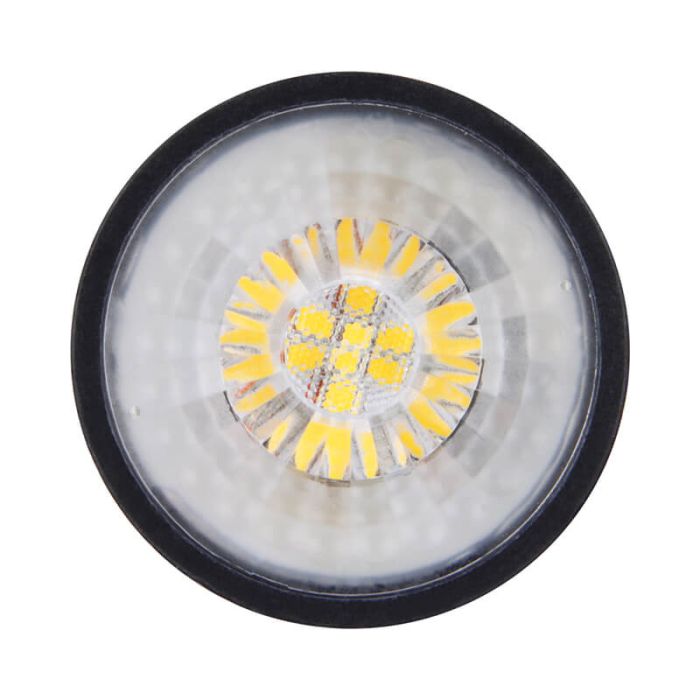 Żarówka LED GU10 ściemnialna Antonie, czarny, 7W, 2700K