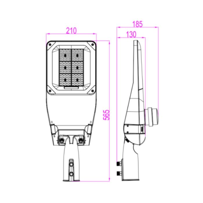Lampa uliczna LED Vienna, 100 Watt, 5700K, 2 lata gwarancji