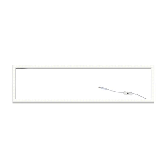 Ramka LED do sufitu podwieszanego 30x120 cm - włącznik biały - 32W - 3173 lm - UGR <23