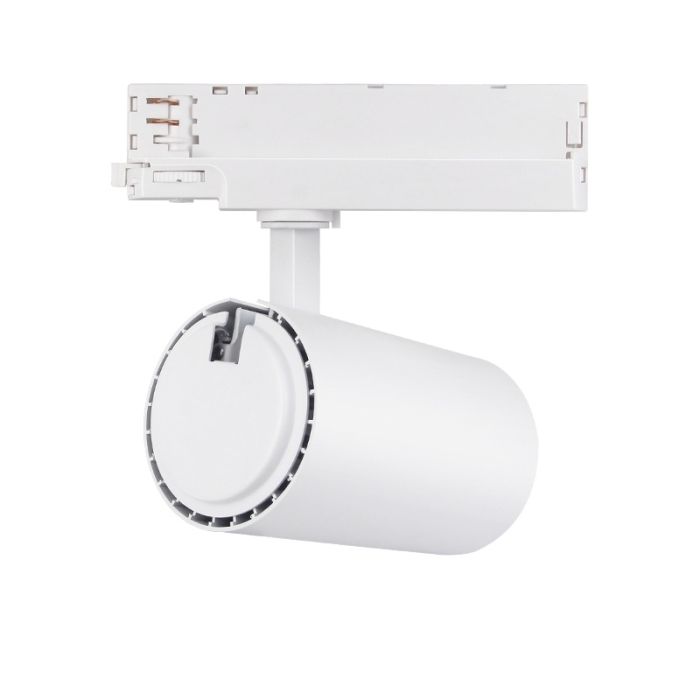 Biały reflektor do szynoprzewodu 3 fazowe, Rozina, 10W/20W/30W, white switch LED