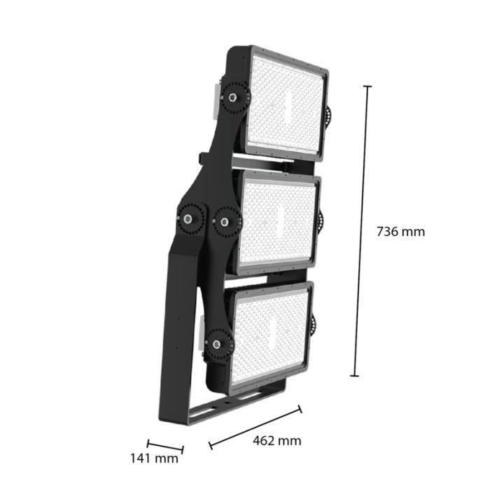 Oświetlenie obszarowe LED Hemmo - 750W - 5500K - IP66