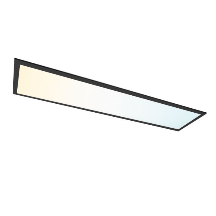 Czarny panel LED 30x120 - 125 lm/W - UGR<22 - biały regulowany - podświetleny bocznie