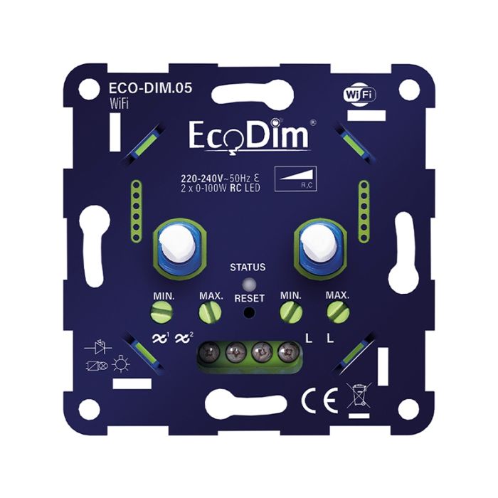 Podwójny ściemniacz LED WiFi 0-100W