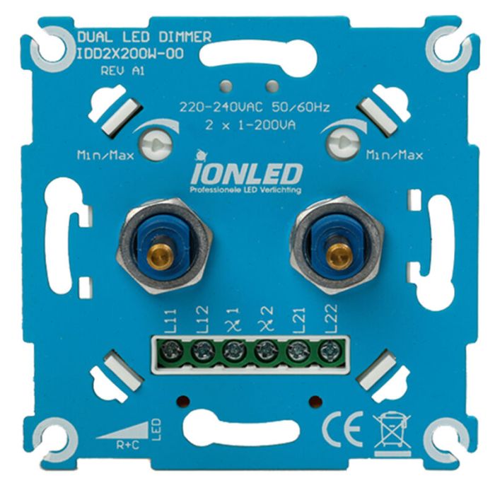 Podwójny ściemniacz LED - 2x0,3-200W