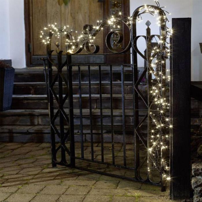 Oświetlenie klastrowe 5,8m, 768 diod LED o barwie ciepłej bieli, 8 pozycji!
